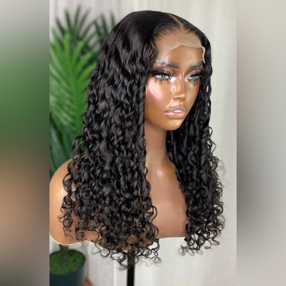 Premium virgin deep wave hair wig - Picture 4 of 10